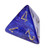 Scarab 4-sided dice - Royal Blue