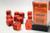 Set of 12 orange round-corner dice - 16mm