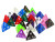 Assorted 4-sided dice - Pack of 25