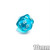 10mm 20-sided dice - Translucent teal
