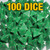 Bulk dice set of 100 green 4-sided dice