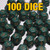 Bulk dice set of 100 dusty green d12s