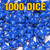 Bulk dice set of 1,000 blue d8s