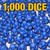 12-sided blue opaque dice - Set of 1000