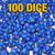 Bulk dice set of 100 blue d12s