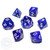 Dice set - Transparent blue