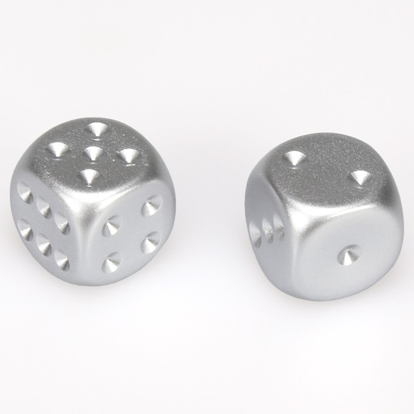 Aluminum dice - Pair d6