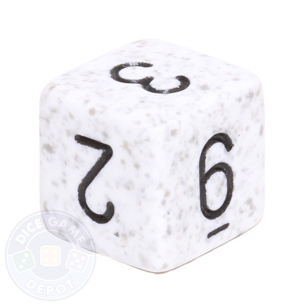 d6 - Speckled Arctic Camo dice