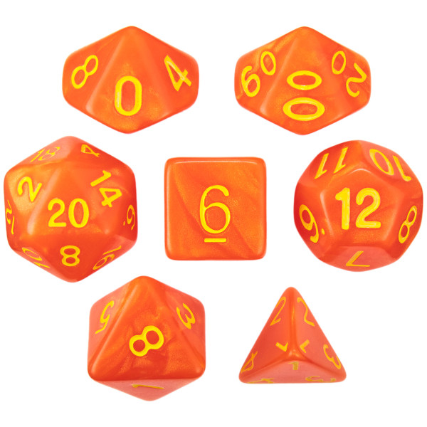 Flamekeeper DnD dice set