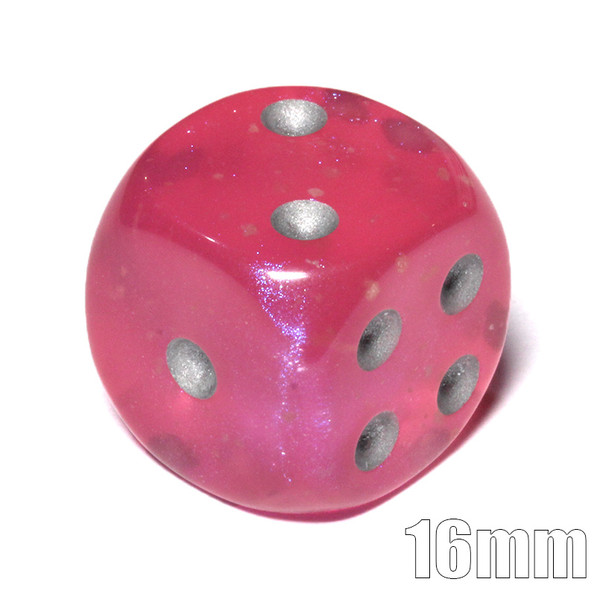 Borealis Luminary Pink dice - d6