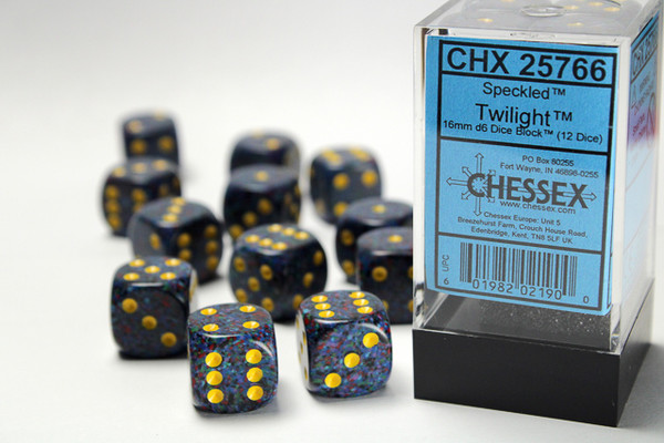 Set of 12 Speckled Twilight dice
