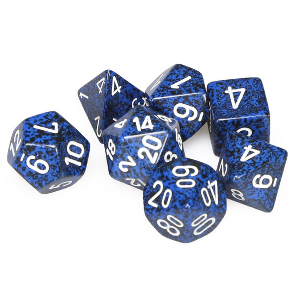 Speckled 7-piece D&D Dice Set - Stealth