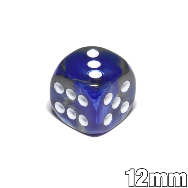 12mm Gemini Blue and Steel d6