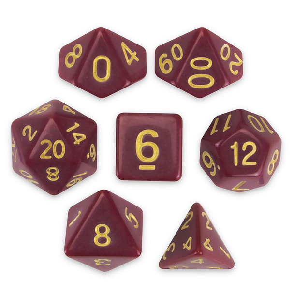 Crimson Queen dice set