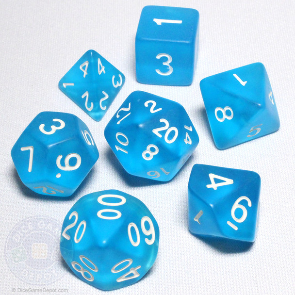 Sea Glass DnD dice set