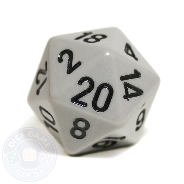 20-sided dice - Gray