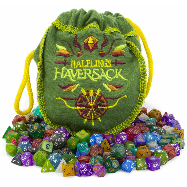 Halfling's Haversack dice sets - 10mm mini dice set collection