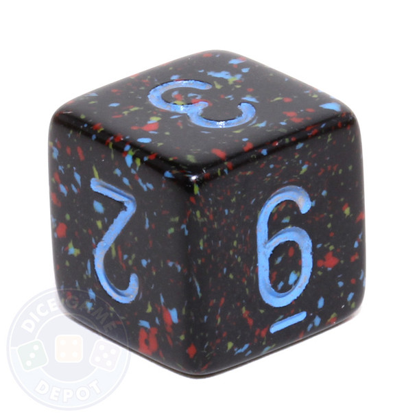 d6 - Speckled Blue Stars dice