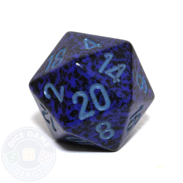 d20 - Speckled Cobalt 20-sided Dice