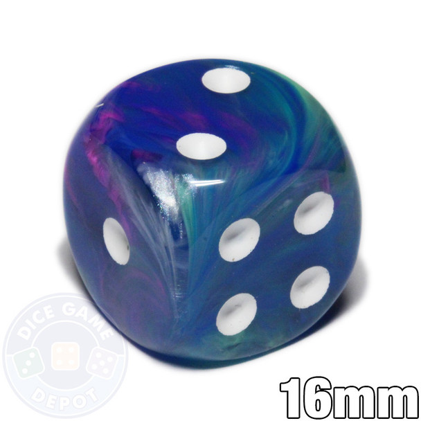 Waterlily 6-sided dice - Festive dice