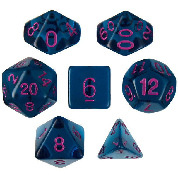 Argon Ocean dice set  for D&D, Pathfinder, etc