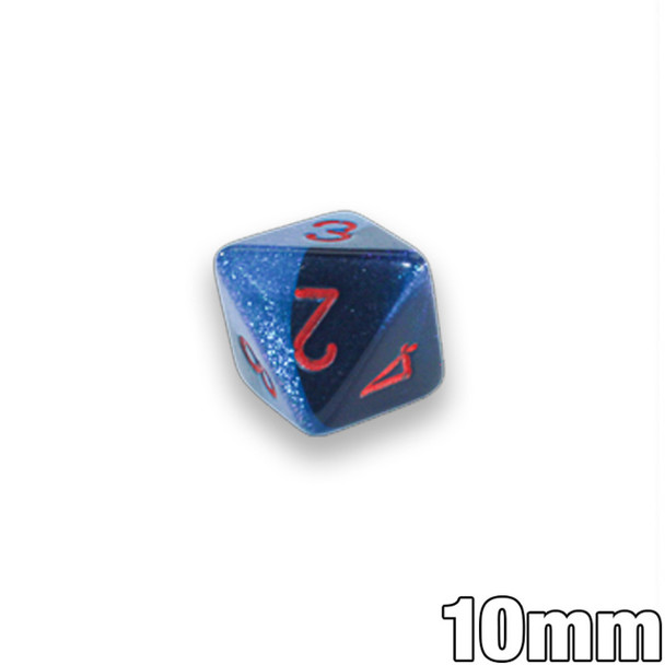 10mm 8-sided dice - Gemini Starlight