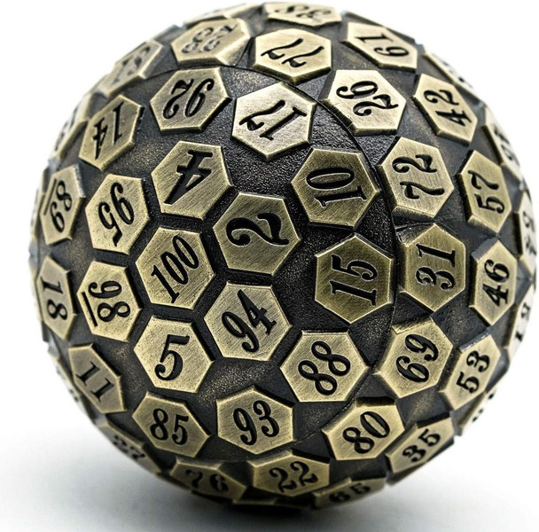 100-sided dice (d100) - Ancient Bronze