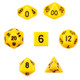 Opaque yellow polyhedral dice set - D&D dice