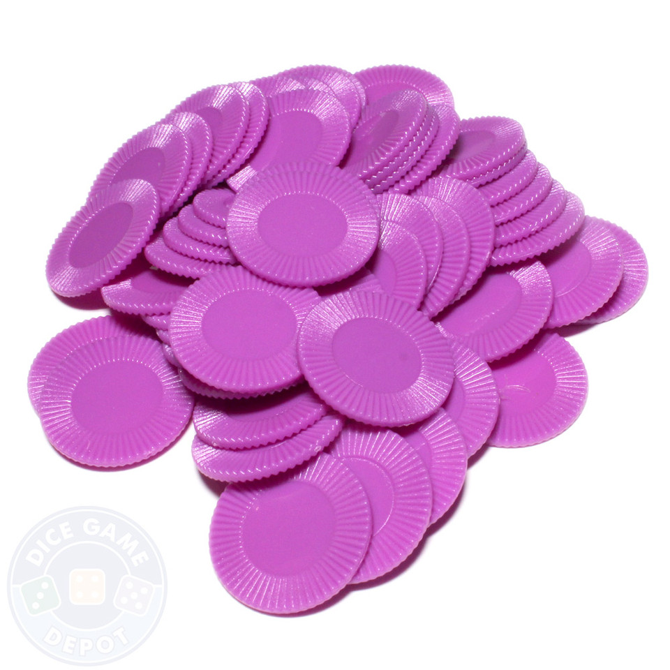 Mini Poker Chips Set of 50 Yellow Dice Game Depot