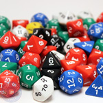 Assorted polyhedral dice