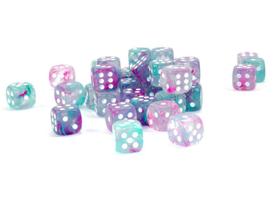 Nebula Dice - Wisteria Luminary 12mm - Set of 36 d6