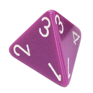 4-Sided Opaque Dice (d4) - Light Purple - Dice Game Depot