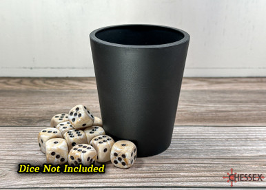 Flexible Black Plastic Dice Cup | Dice Game Depot