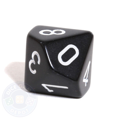 10-Sided Opaque Black Gaming Dice – Classy, Durable, and Fun