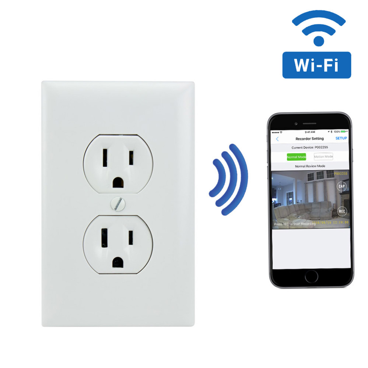 wall socket hidden camera