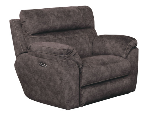 Sedona Power Headrest With Lumbar Lay Flat Recliner Smoke 42.5'