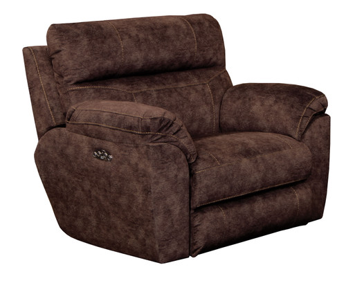Sedona Power Headrest With Lumbar Lay Flat Recliner Mocha 42.5'