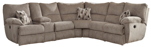 Elliott Sectional Glider Recliner Pewter