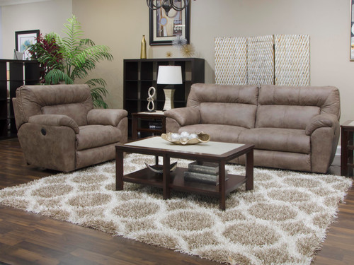 Hollins Power Wall Hugger Recliner Coffee 43'