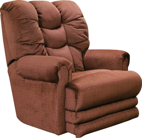 Malone Lay Flat Recliner With Extended Ottoman Merlot