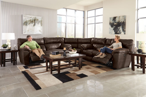 Milan Power Lay Flat Recliner Chocolate