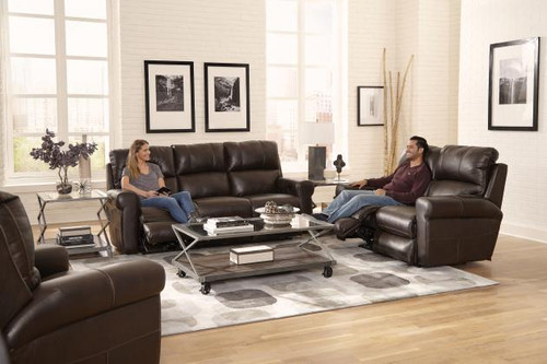 Torretta Power Lay Flat Recliner Chocolate