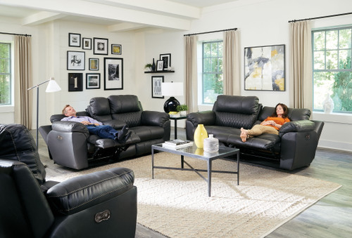 Sorrento Power Lay Flat Recliner Anthracite 43'