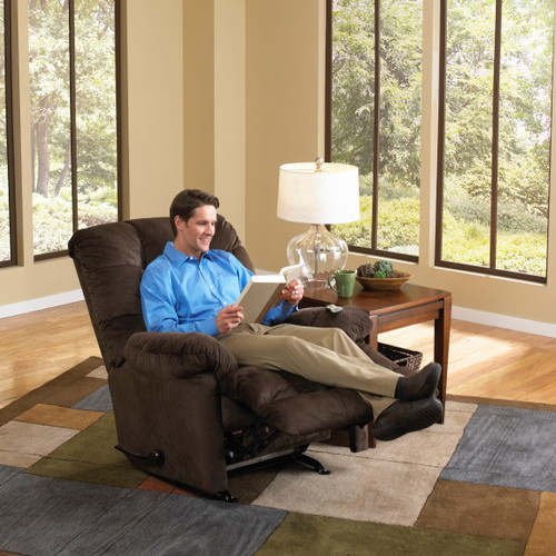 Nettles Chaise Rocker Reclining With Deluxe Heat/Massage Umber 42'
