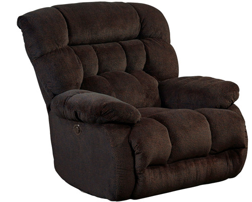 Daly Power Lay Flat Recliner Chocolate 43'