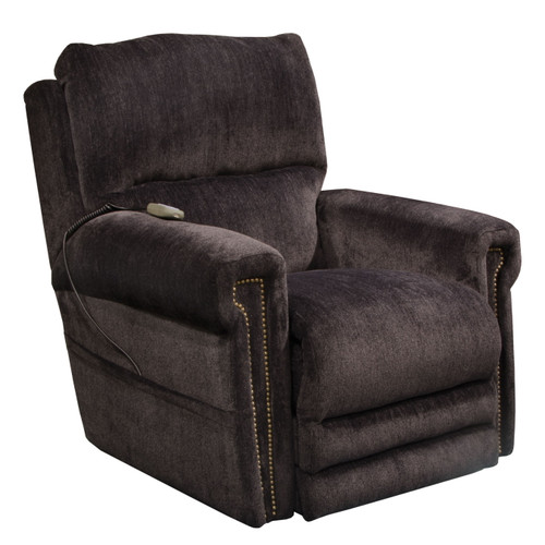 Warner Power Headrest With Lumbar Power Lay Flat Recliner Slate
