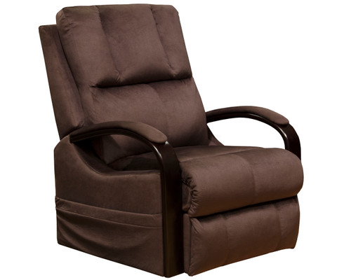 Chandler Power Lift Recliner With Heat & Massage Walnut 43.75'