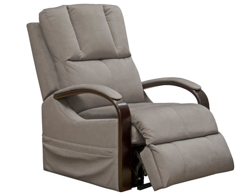 Chandler Power Lift Recliner With Heat & Massage Aluminum 43.75'