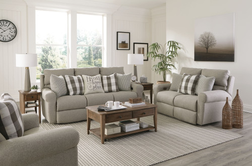 Westport Power Lay Flat Reclining Sofa Metal
