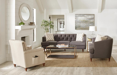 Shelby Chair With Nailhead Beige